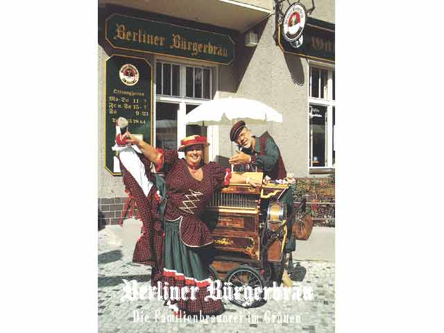 Berliner Bürgerbräu. 30 gleiche Postkarten. Die Familienbrauerei im Grünen zu Friedrichshagen, Müggelseedamm 164-166, 12587 Berlin