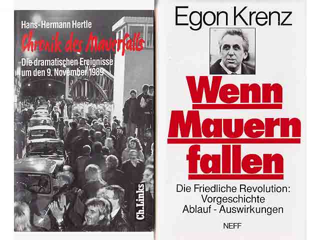 Konvolut "Deutsch-deutsche 1989er-Wende-Literatur". 10 Titel. 
