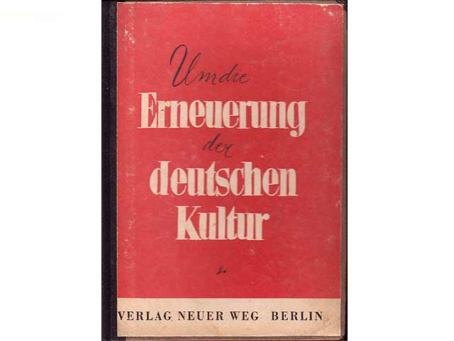 Konvolut "Kulturpolitik SBZ/DDR". 4 Titel. 