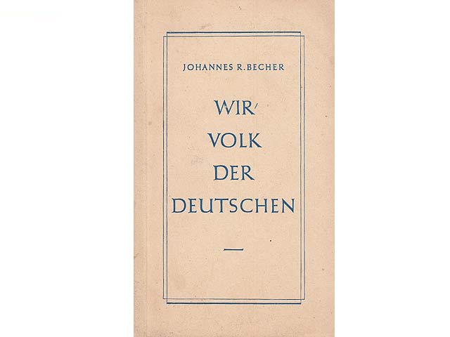Konvolut "Johannes R. Becher". 12 Titel. 