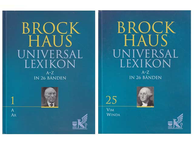 Brockhaus Universallexikon in 26 Bänden. Band 1 bis Band 25 (ohne Band 26)