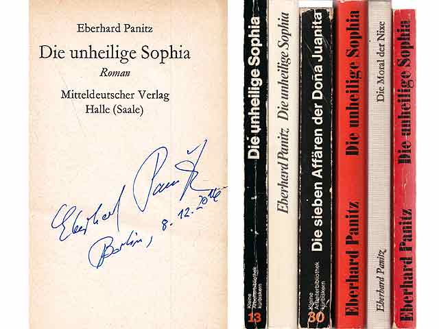 Konvolut „Von Eberhard Panitz signierte Bücher“. 6 Titel. 