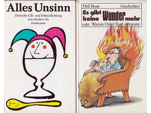 Büchersammlung "Cartoons und Humor". 8 Titel. 