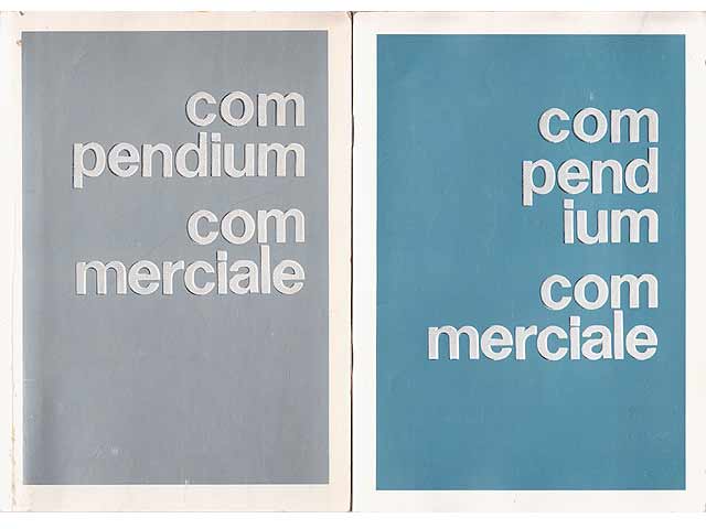 Compendium Commerciale. Repetitorium für den Verkäufer. 2 Titel. 2., erweiterte Ausgabe März 1974