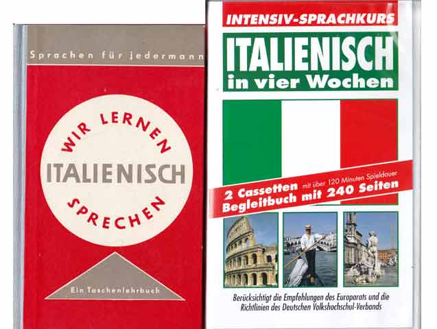 Konvolut „Italienische Sprache erlernen/VI“. 6 Titel. 