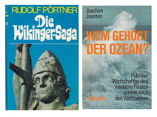 Büchersammlung „Ozeane, Unterwasser-Archäologie, Wikinger“. 4 Titel. 