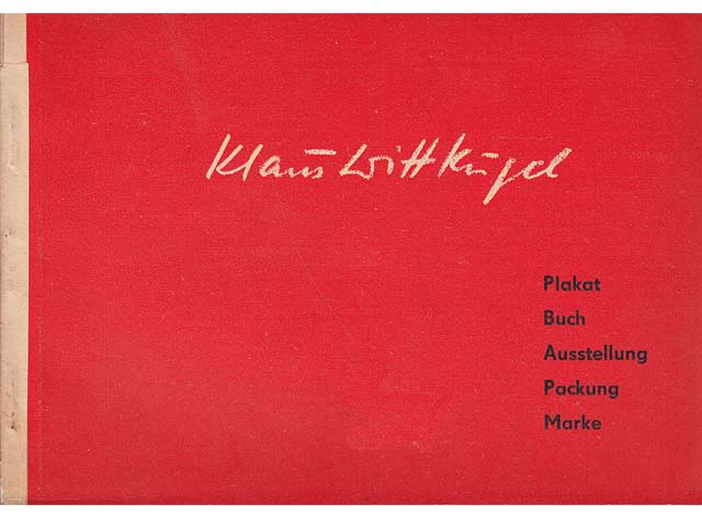 Plakat, Buch, Ausstellung, Packung, Marke. Ausstellung Klaus Wittkugel. Verband bildende Künstler Deutschland. 1961. Ausstellungkatalog