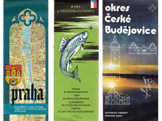 Konvolut „Wander- und Touristenkarten, Ungarn, Österreich, Italien, Tschechoslowakei “. 4 Titel. 