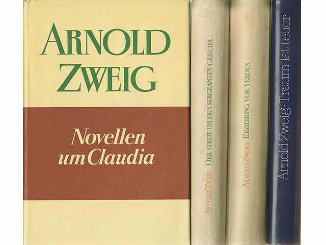 Büchersammlung "Arnold Zweig". 4 Titel. 