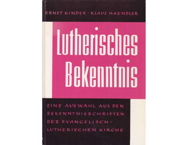 Büchersammlung "Bekenntnisschriften der evangelisch-lutherische Kirche". 2 Titel. 