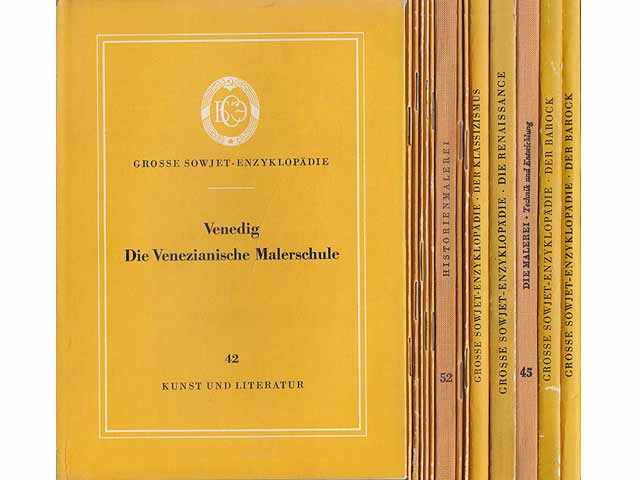 Grosse Sowjet-Enzyklopädie Teil "Kunst und Literatur". 13 Titel. 
