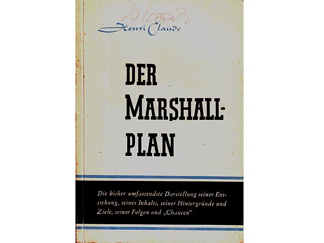Konvolut "Marshall-Plan". 4 Titel. 