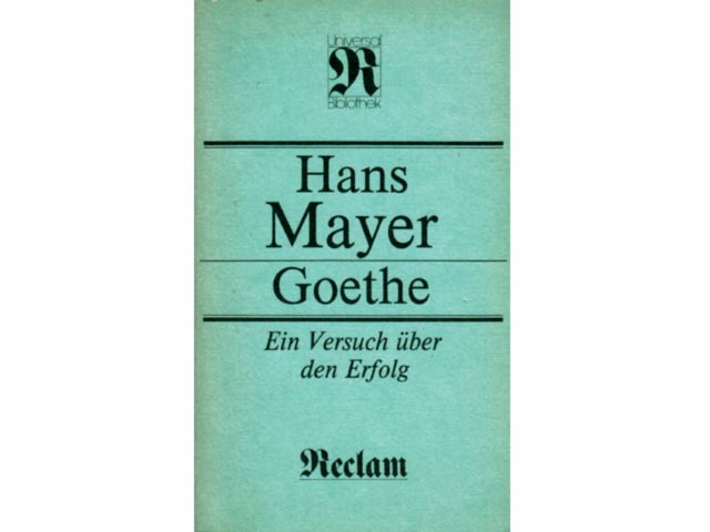 Konvolut "Hans Mayer". 3 Titel. 