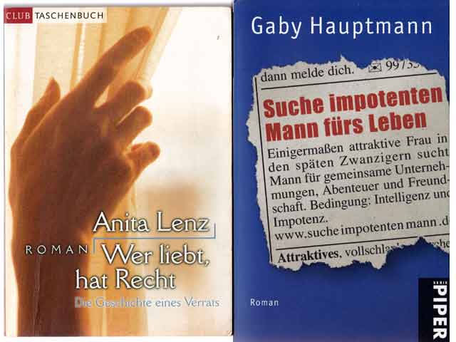 Büchersammlung "Frau, Mann, Liebe". Taschenbücher. 4 Titel. 