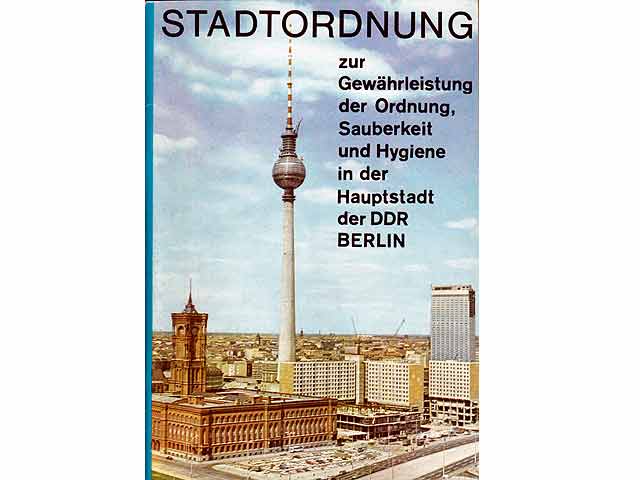 Konvolut  "Stadtordnungen Berlin". 3 Titel. 