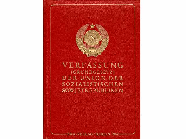 Konvolut „Zur Geschichte der Verfassungen der UdSSR“. 6 Titel. 