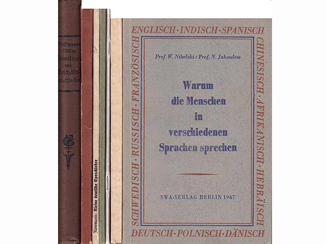 Konvolut „Deutsche Sprache“. 8 Titel. 