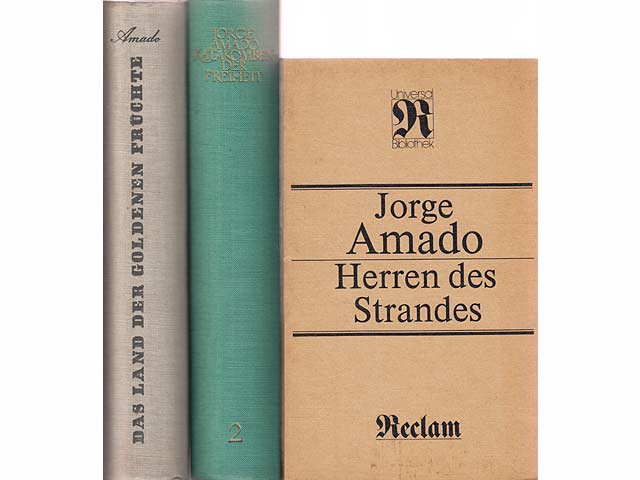 Büchersammlung "Jorge Amado". 3 Titel. 