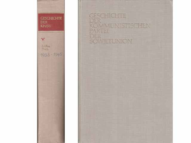 Büchersammlung "Geschichte der kommunistischen Partei der Sowjetunion in sechs Bänden". 3 Titel 