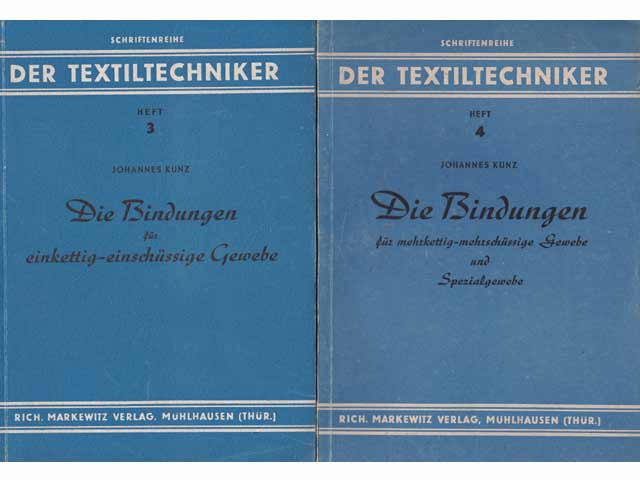 Konvolut "Der Textiltechniker, Schriftenreihe". 4 Titel. 