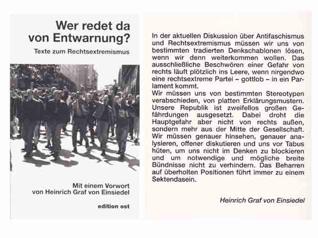 Konvolut "Rechtsextremismus". 5 Titel. 