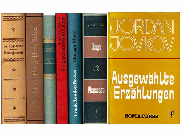 Büchersammlung „Romane, Erzählungen“. 7 Titel. 