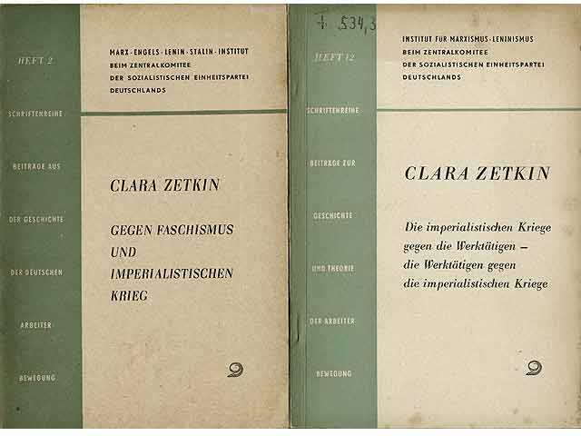 Konvolut "Clara Zetkin". 3 Titel. 