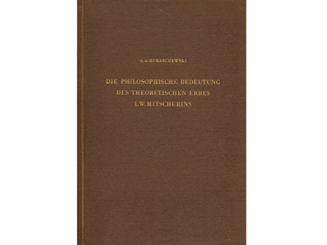 Büchersammlung „Iwan Wladimirowitsch Mitschurin“. 3 Titel. 