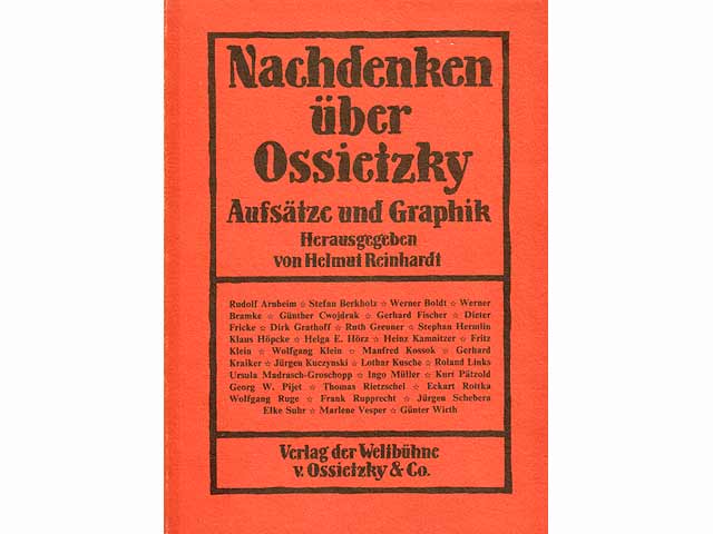 Artikel von/über Carl von Ossietzky aus "Die Weltbühne". 25 Titel. 