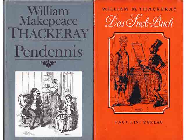 Büchersammlung "William Makepeace Thackeray". 3 Titel. 