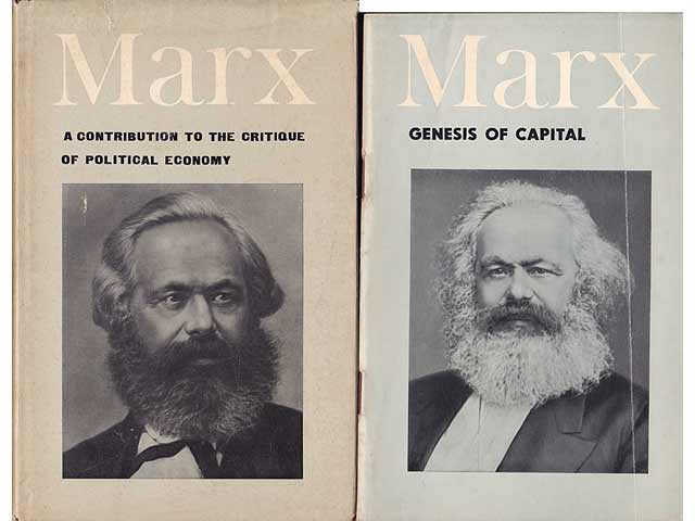Karl Marx und Friedrich Engels in englischer Sprache. 5 Titel. 