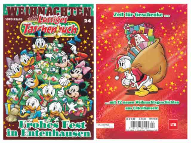 Weihnachten. Lustiges Taschenbuch. Frohes Fest in Entenhausen. Sonderband 24.