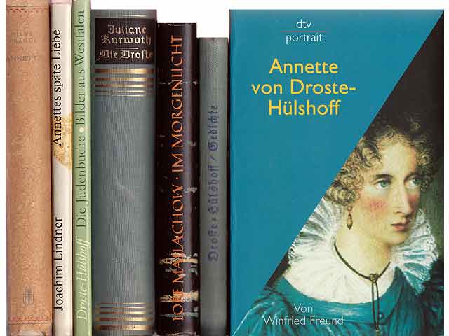 Konvolut "Annette Droste-Hülshoff". 8 Titel. 