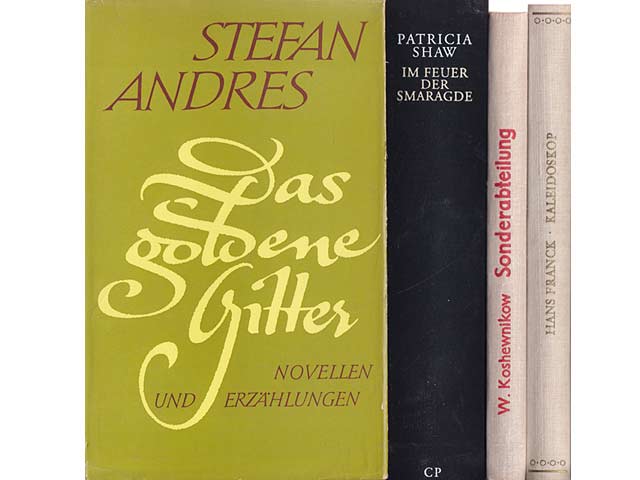 Büchersammlung „Verschiedenes“. 4 Titel. 