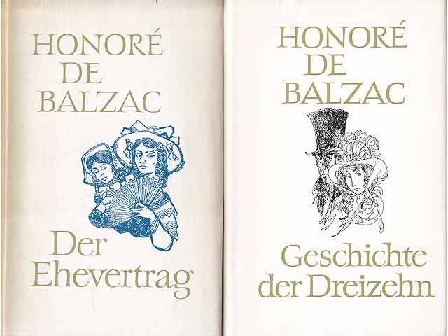 Büchersammlung „Honoré de Balzac. Ausgabe in 20 Bänden“. 6 Titel. 