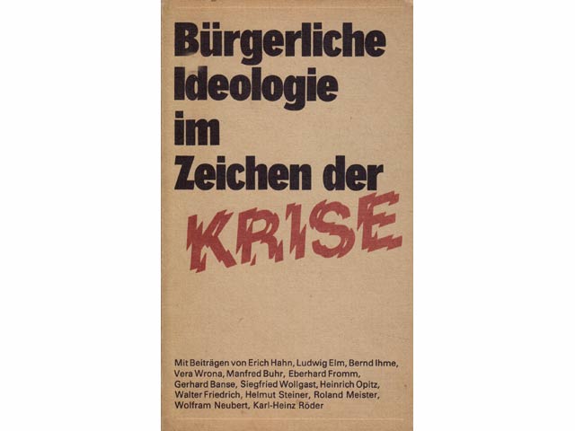 Konvolut "Bürgerliche Theorien und Ideologien". 4 Titel. 