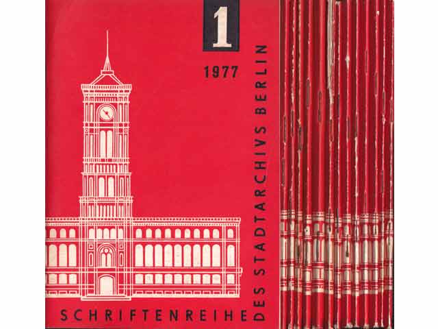 Beiträge Dokumente Informationen des Archivs der Hauptstadt der Deutschen Demokratischen Republik - DDR. 14 Titel/Jahrgänge. 