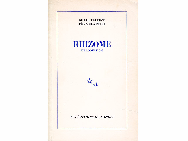 Rhizome. Introduction. In französischer Sprache. Numéro 1484