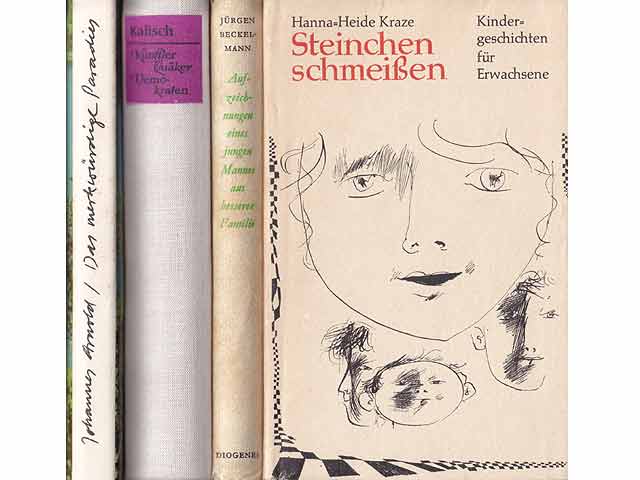 Büchersammlung „Geschichten, Erzählungen, Romane“. 4 Titel. 