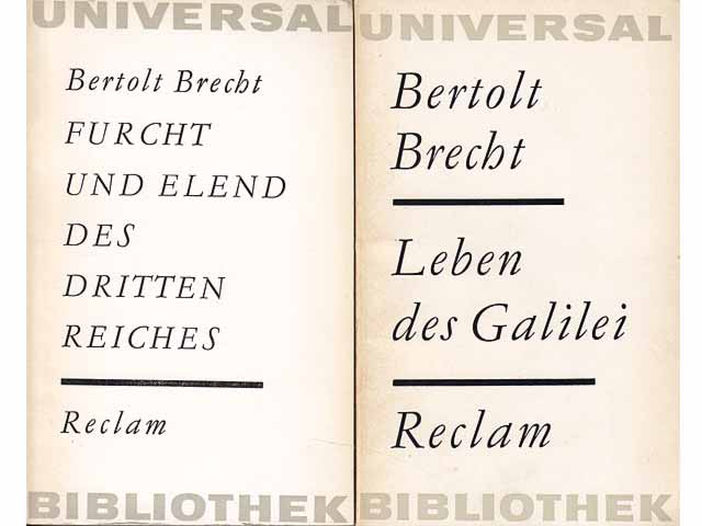 Reclamsammlung "Bertolt Brecht. Dramatik". 3 Titel. 