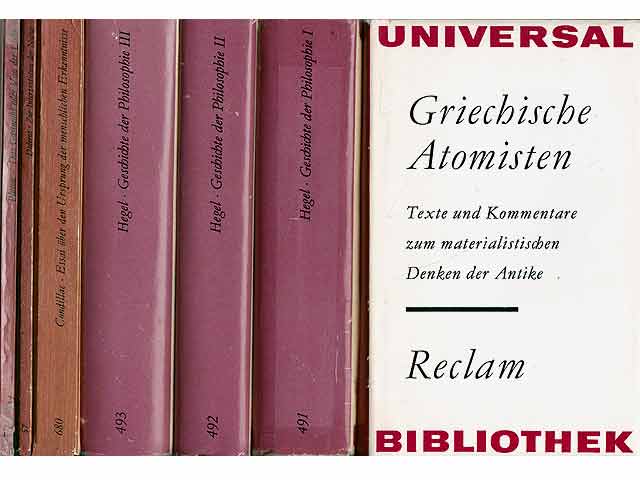 Reclam-Sammlung „Philosophie, Geschichte“. 5 Titel. 