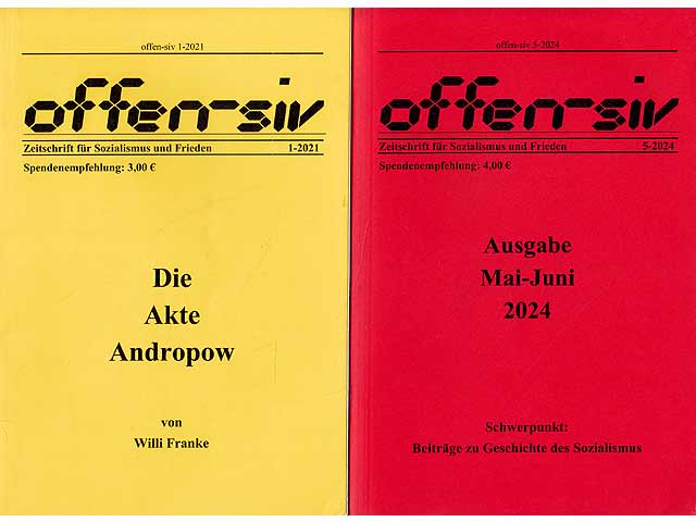 Sammlung „Offensiv – Zeitschrift für Sozialismus und Frieden“. 8 Titel. 