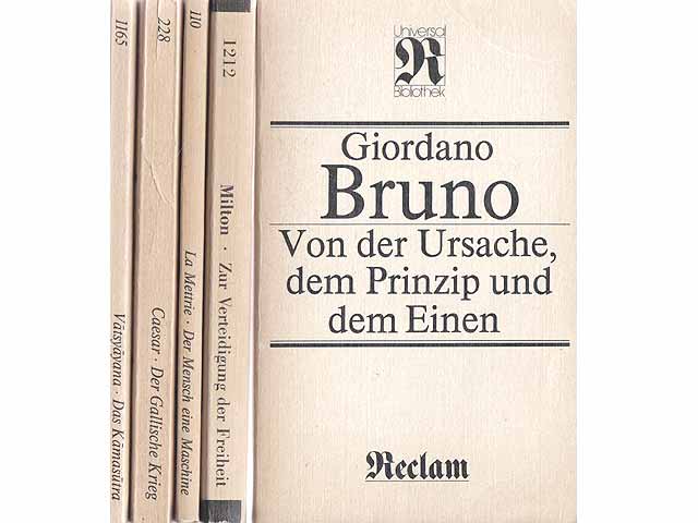 Reclam-Sammlung „Philosophie, Geschichte, Kulturgeschichte“. 5 Titel. 