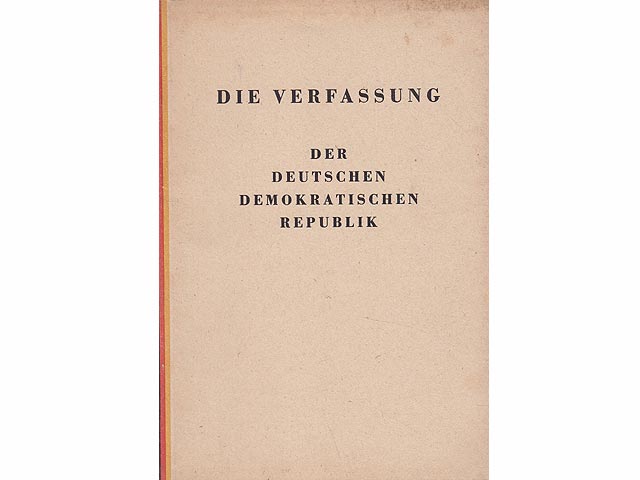 Konvolut "Verfassungen der DDR und ihre Entstehung/Vorläufer". 12 Titel. 