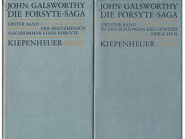 Büchersammlung "John Galsworthy". 3 Titel. 