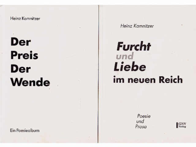 Büchersammlung "Heinz Kamnitzer". 4 Titel. 