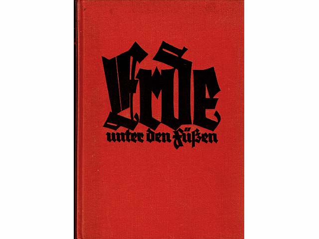 Erde unter den Füßen, Eine neue Deutschlandreise, Büchergilde Gutenberg Berlin, 1929,  Frakturschrift, mit Zeichnungen von Georg Nerlich, Fritz Winkler und Erich Fraaß,