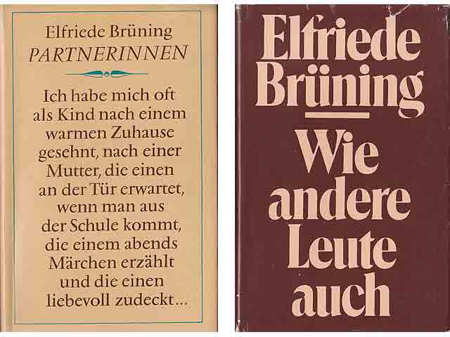 Büchersammlung "Elfriede Brüning". 4 Titel. 