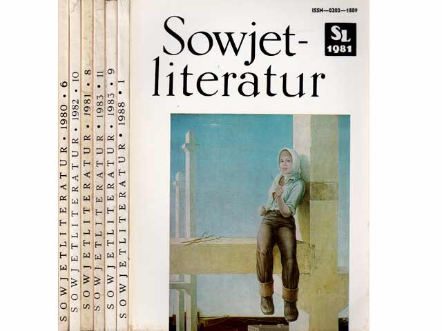 Sammlung Zeitschriften „Sowjetliteratur“. 7 Titel. 