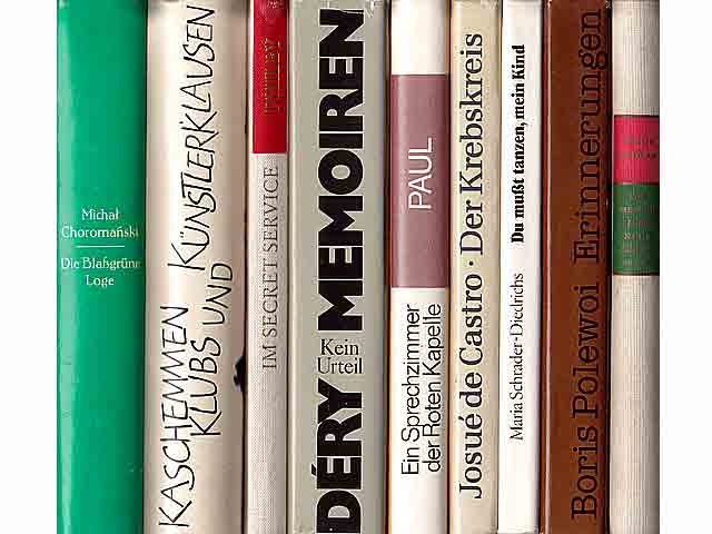 Büchersammlung „Verschiedenes“. 9 Titel. 